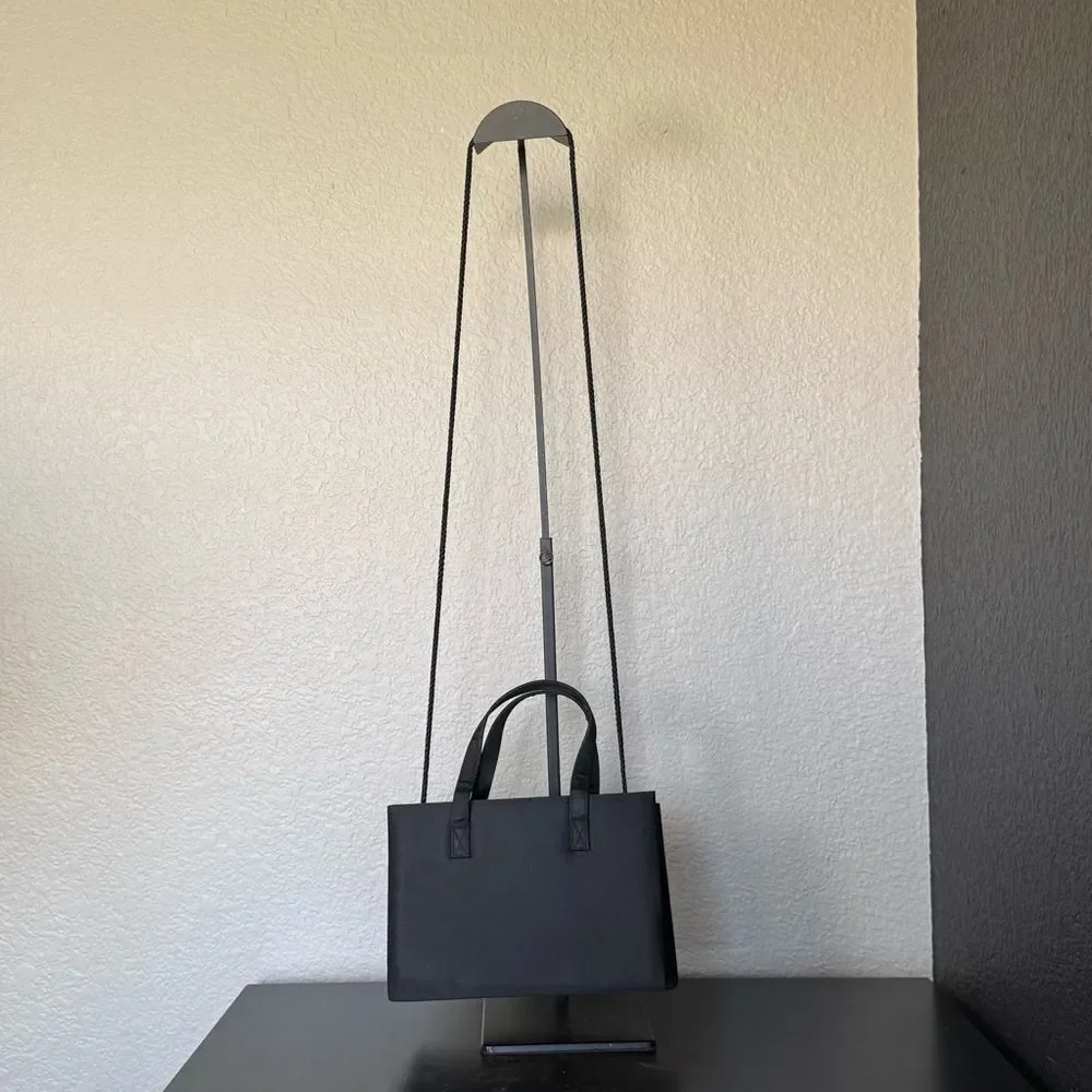 Evening Mini Black Tote Bag Crossbody